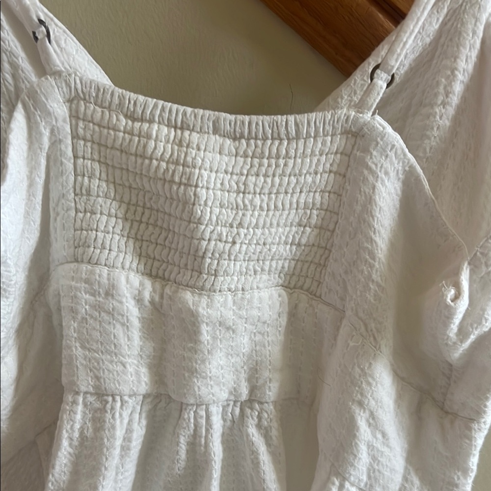 Roxy White Button-Down Dress Size Medium New - image 5